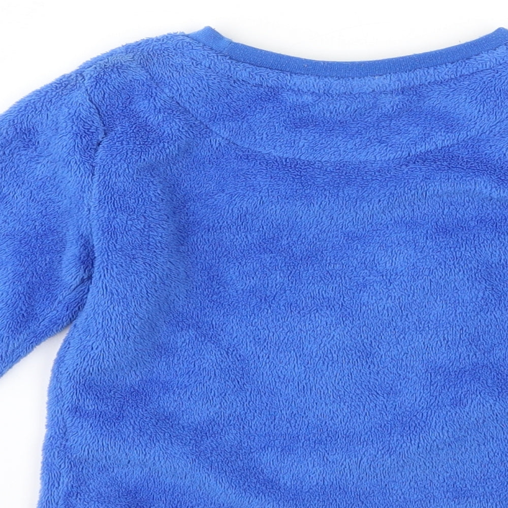 Primark Boys Blue Animal Print   Pyjama Top Size 3-4 Years