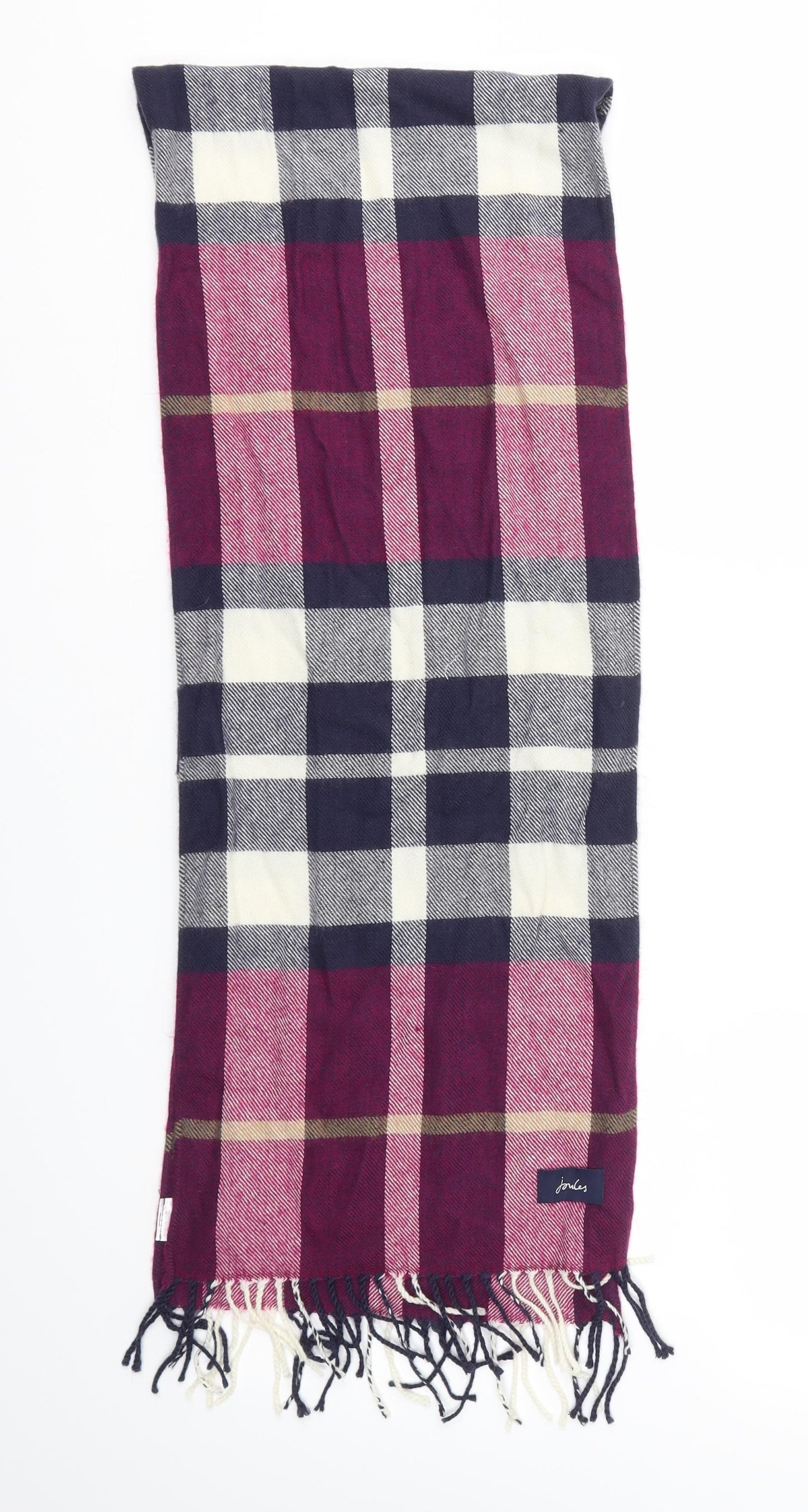Joules Womens Multicoloured Check   Scarf