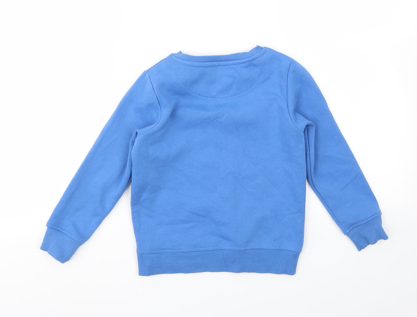 PEP&CO Boys Blue Animal Print  Pullover Sweatshirt Size 5-6 Years