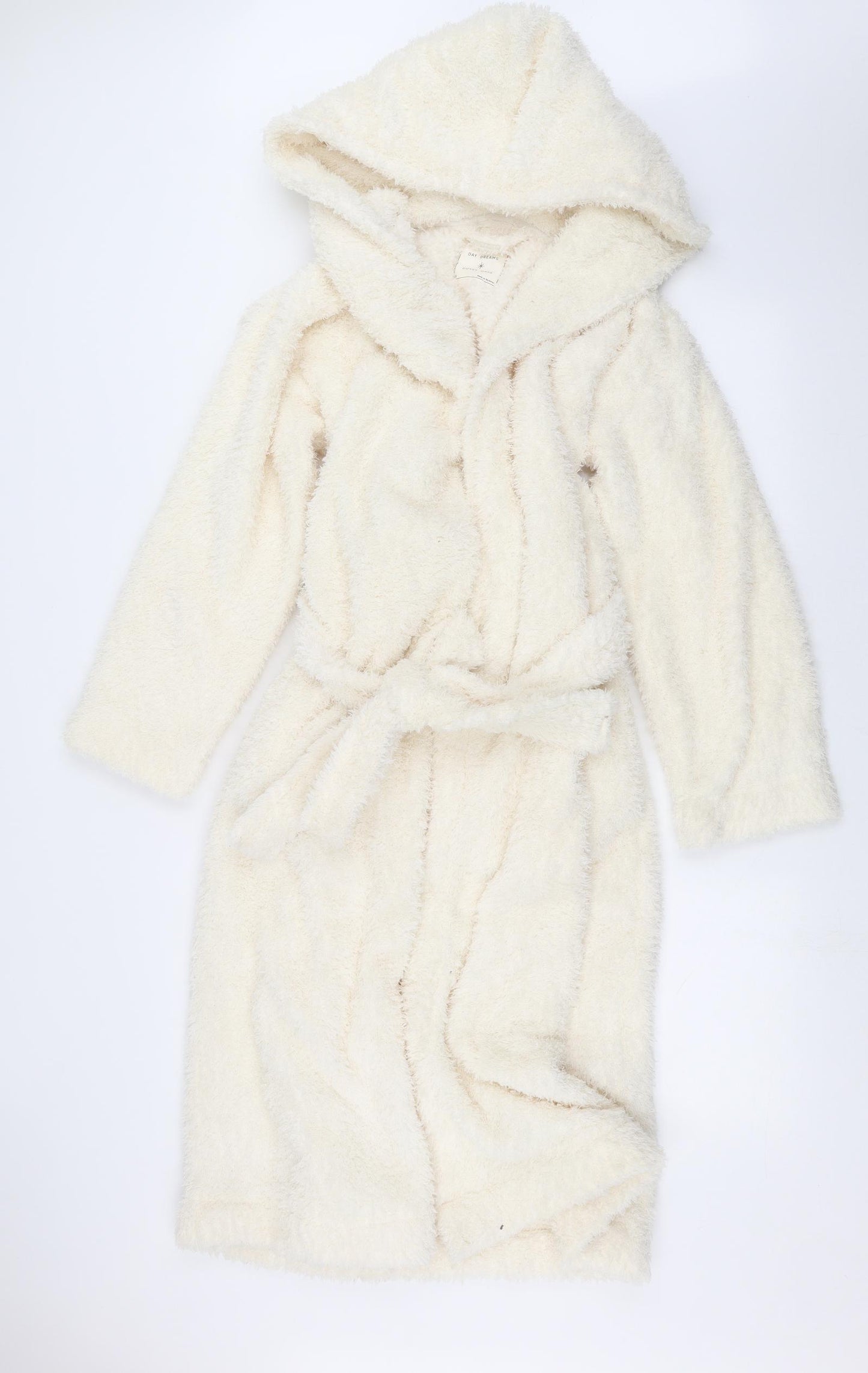 Day dreams and duvet days Womens Ivory Solid  Top Robe Size S