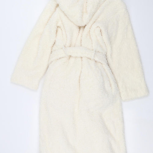 Day dreams and duvet days Womens Ivory Solid  Top Robe Size S