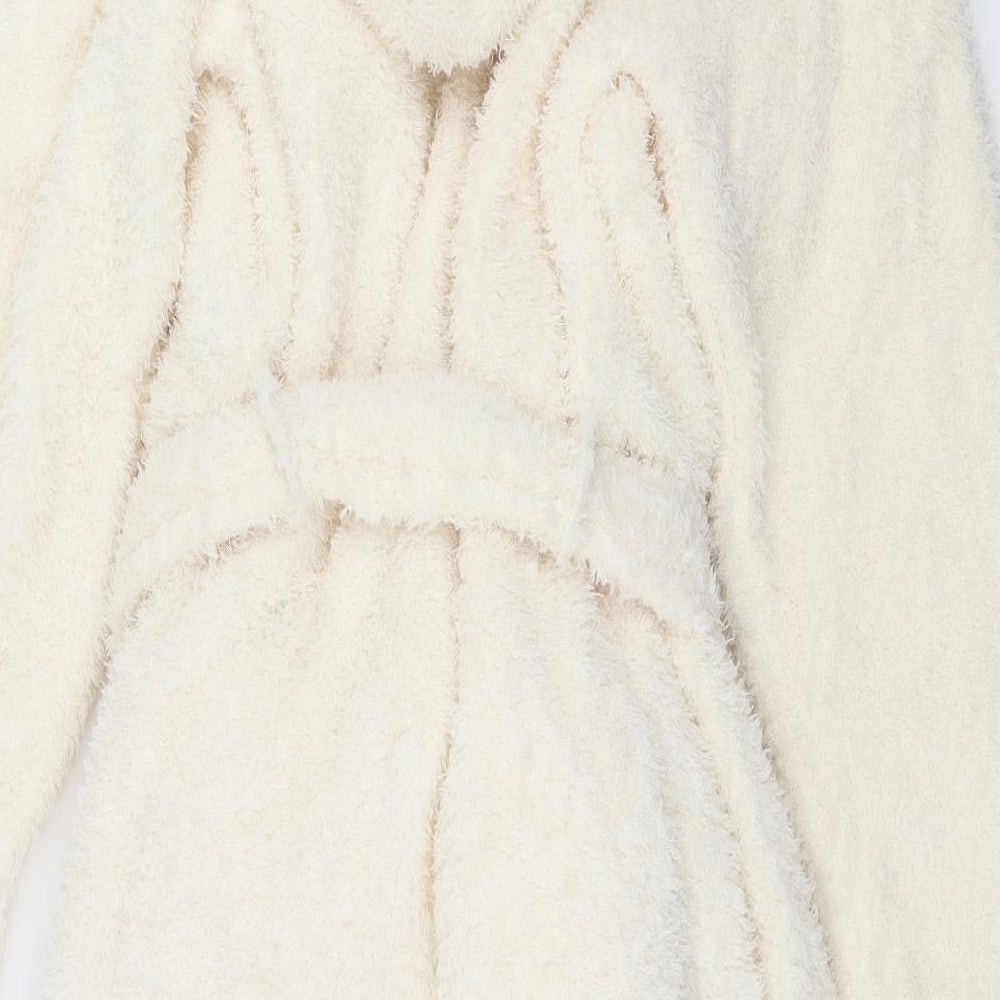 Day dreams and duvet days Womens Ivory Solid  Top Robe Size S