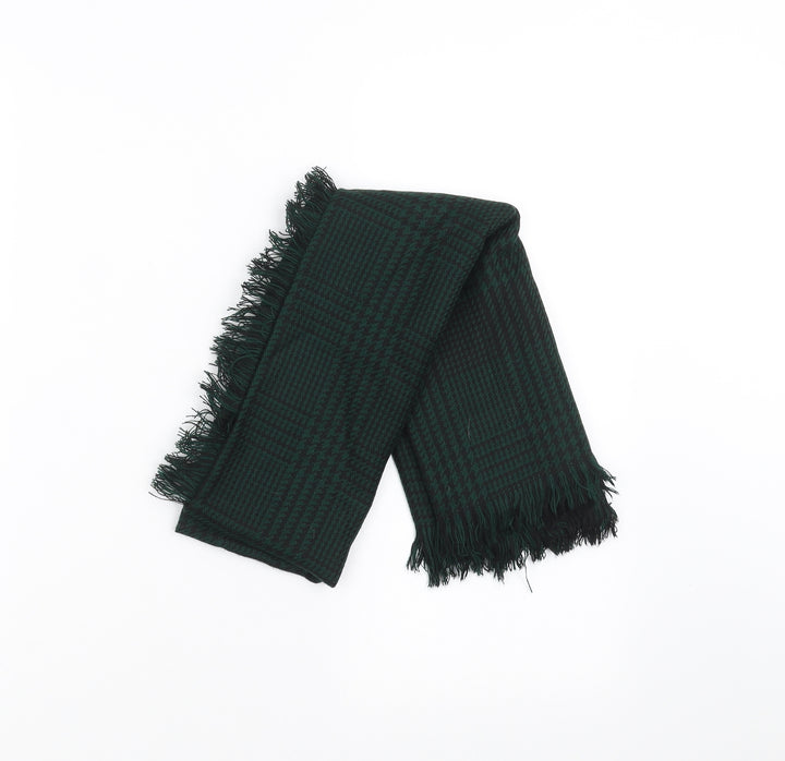 Preworn Womens Green Houndstooth Shawl/Wrap