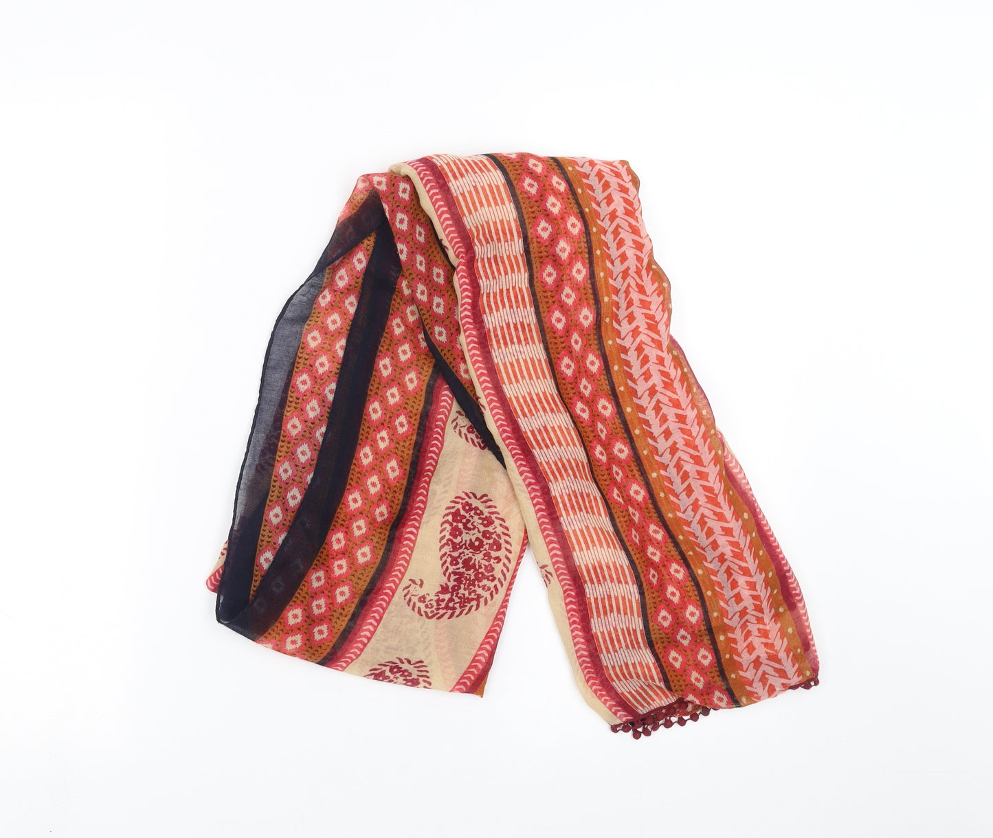 Preworn Womens Multicoloured Geometric   Shawl/Wrap