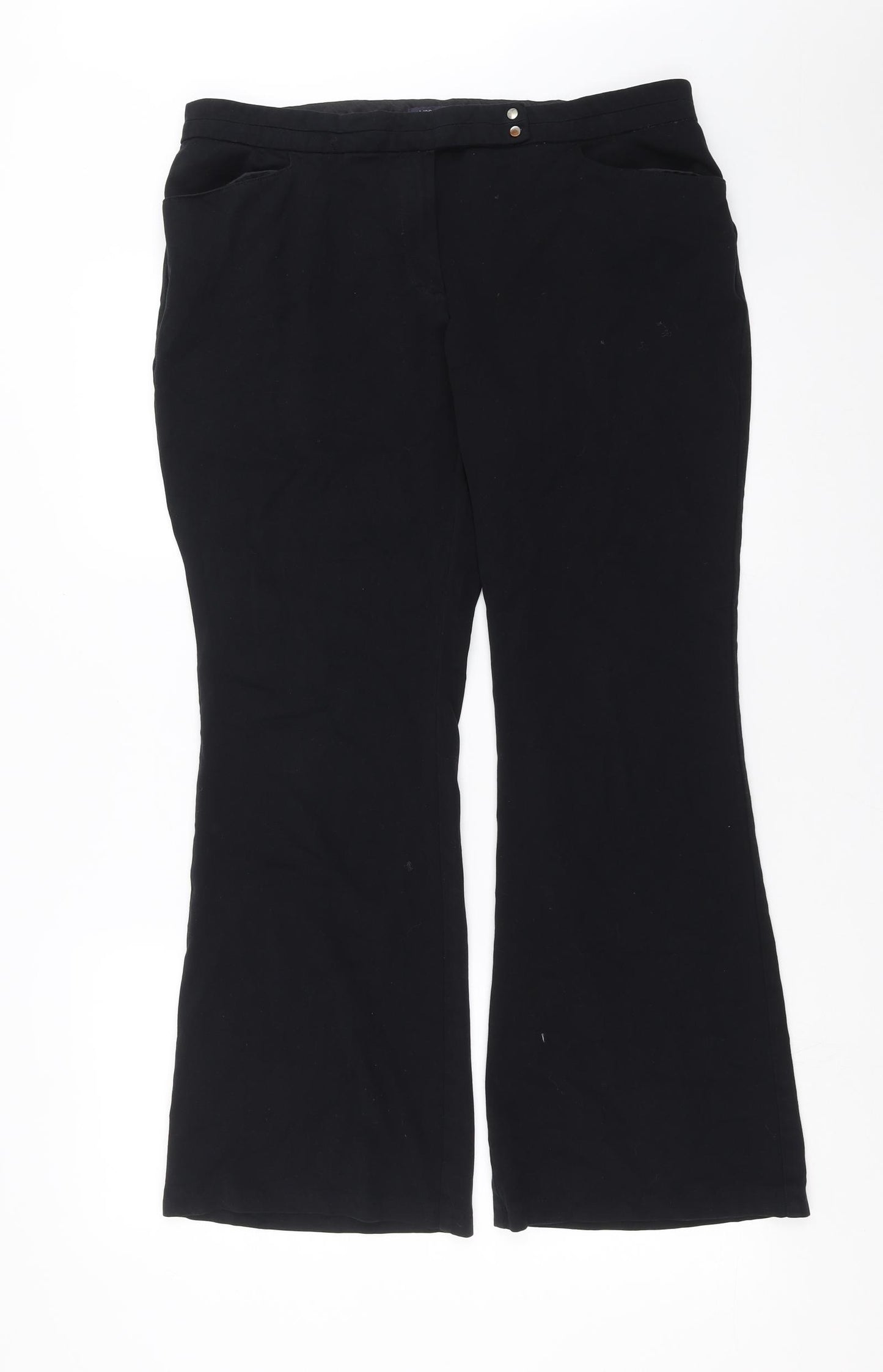 Marks and Spencer Womens Black   Trousers  Size 16 L29 in