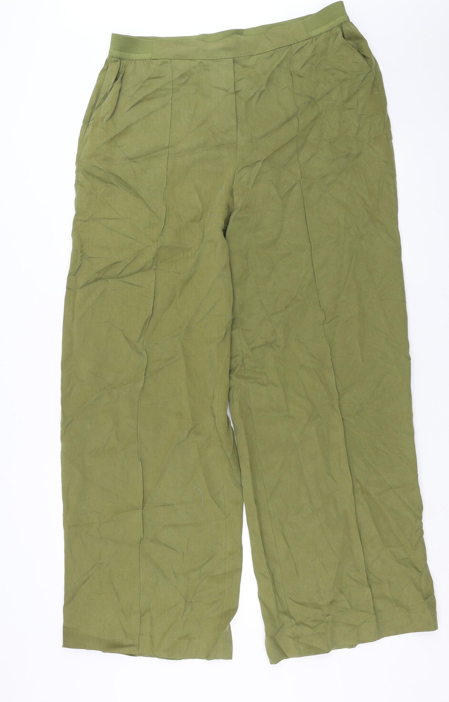 Marks and Spencer Womens Green   Trousers  Size 16 L31 in