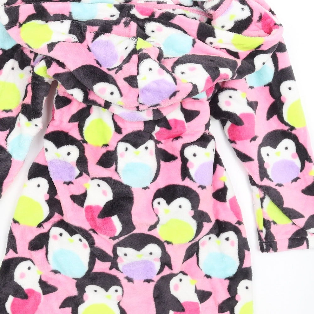 Marks and Spencer Girls Multicoloured Solid  Top Robe Size 5-6 Years  - penguin