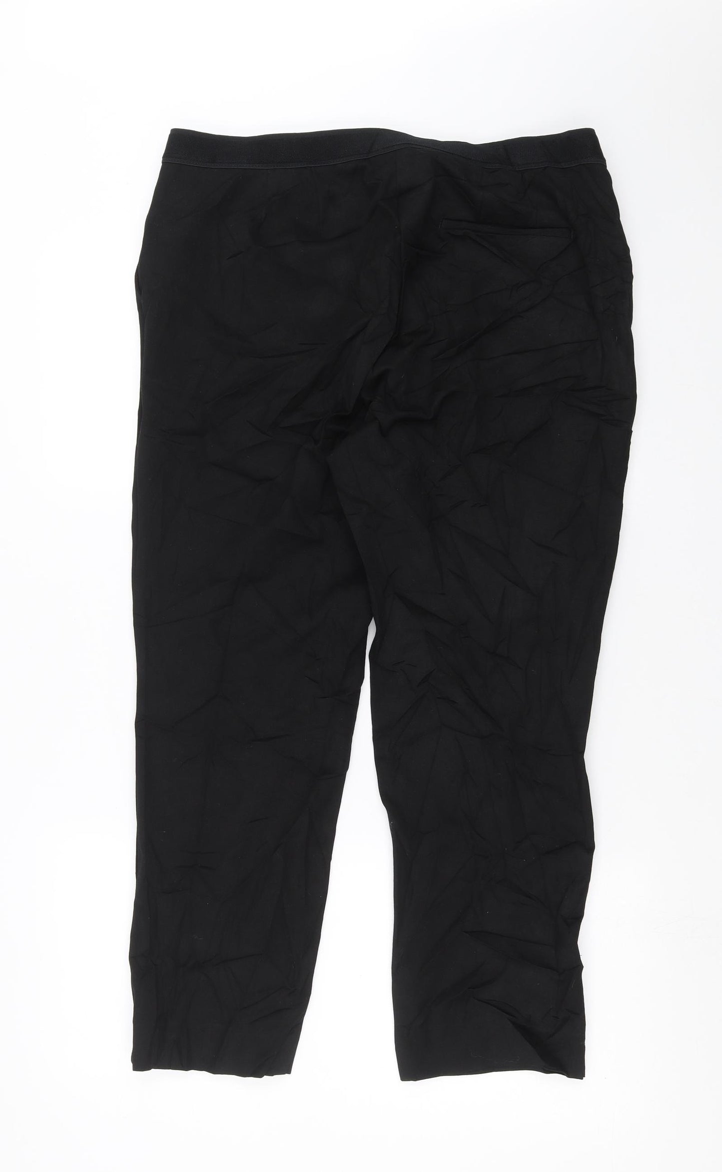Preworn Womens Black   Trousers  Size 34 in L26 in