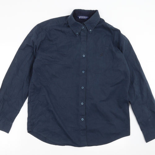 Disciple  Mens Blue    Button-Up Size M