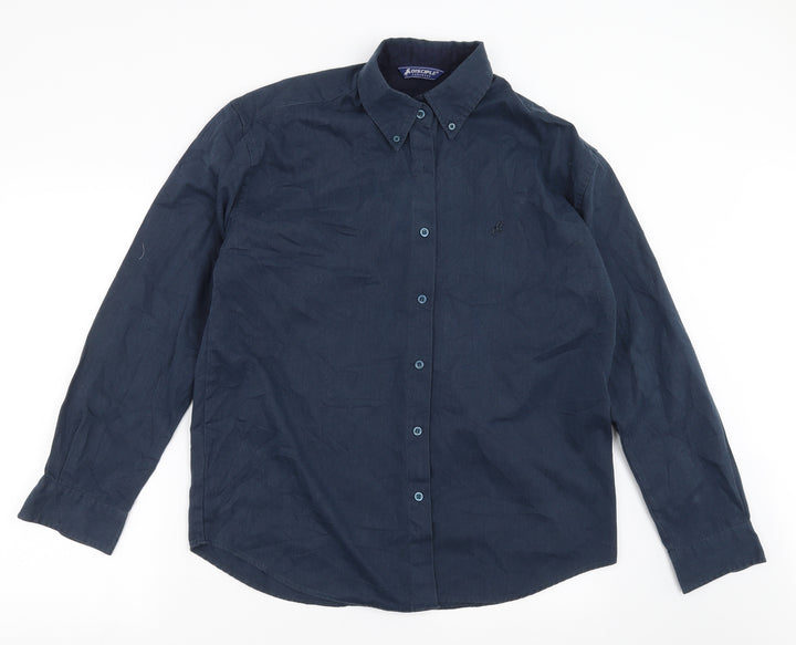 Disciple  Mens Blue    Button-Up Size M