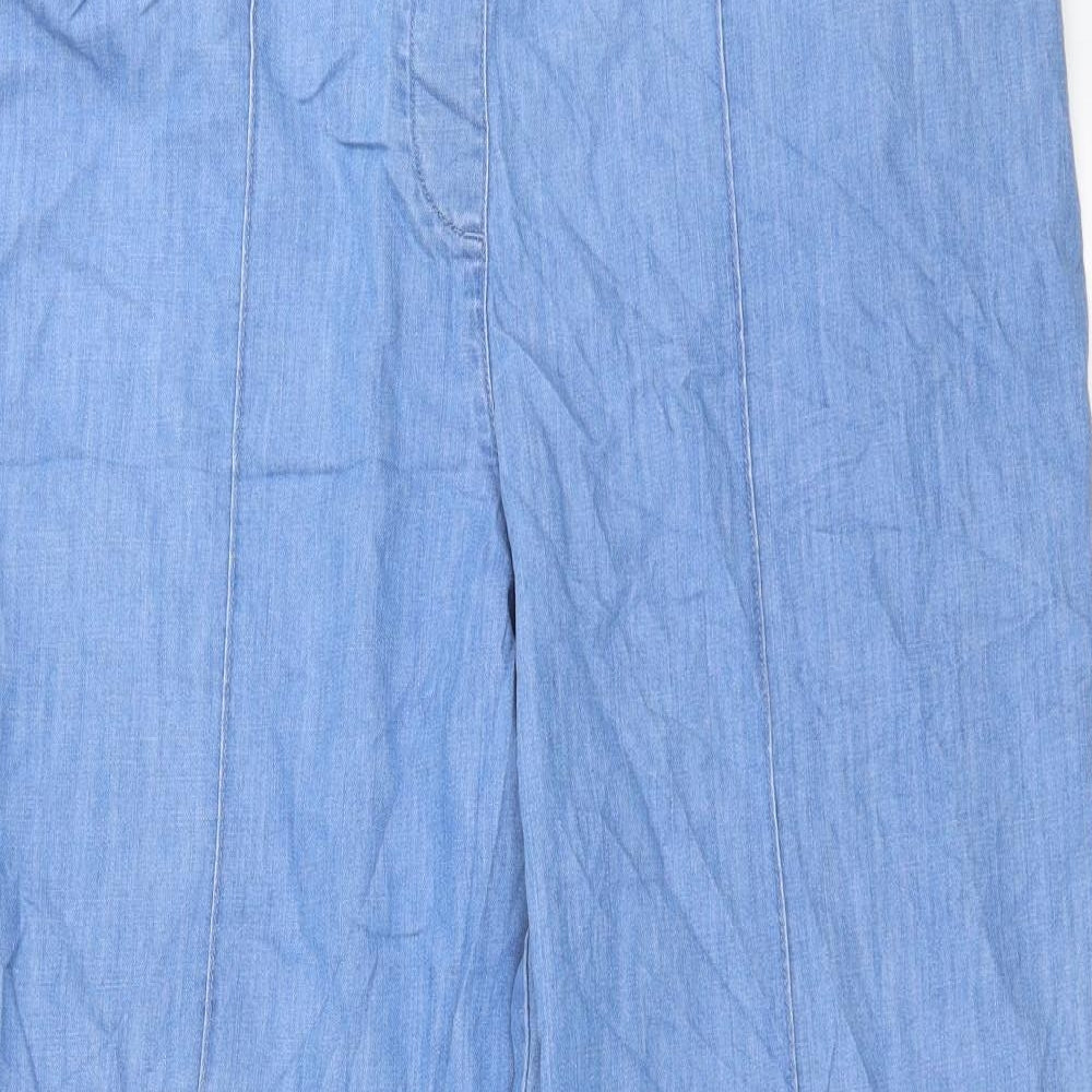 Marks and Spencer Womens Blue  Denim Straight Jeans Size 18 L27 in