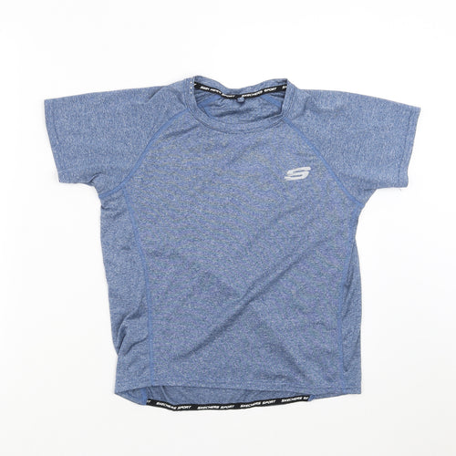 Skechers Boys Blue   Basic T-Shirt Size 10-11 Years  - active wear