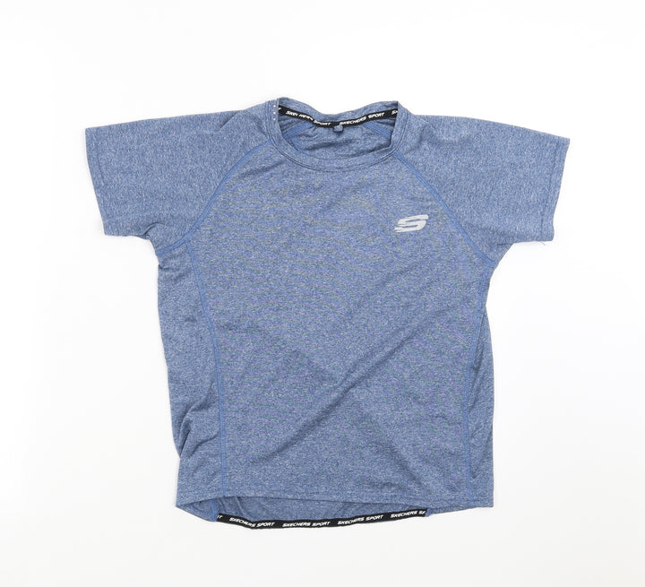 Skechers Boys Blue   Basic T-Shirt Size 10-11 Years  - active wear