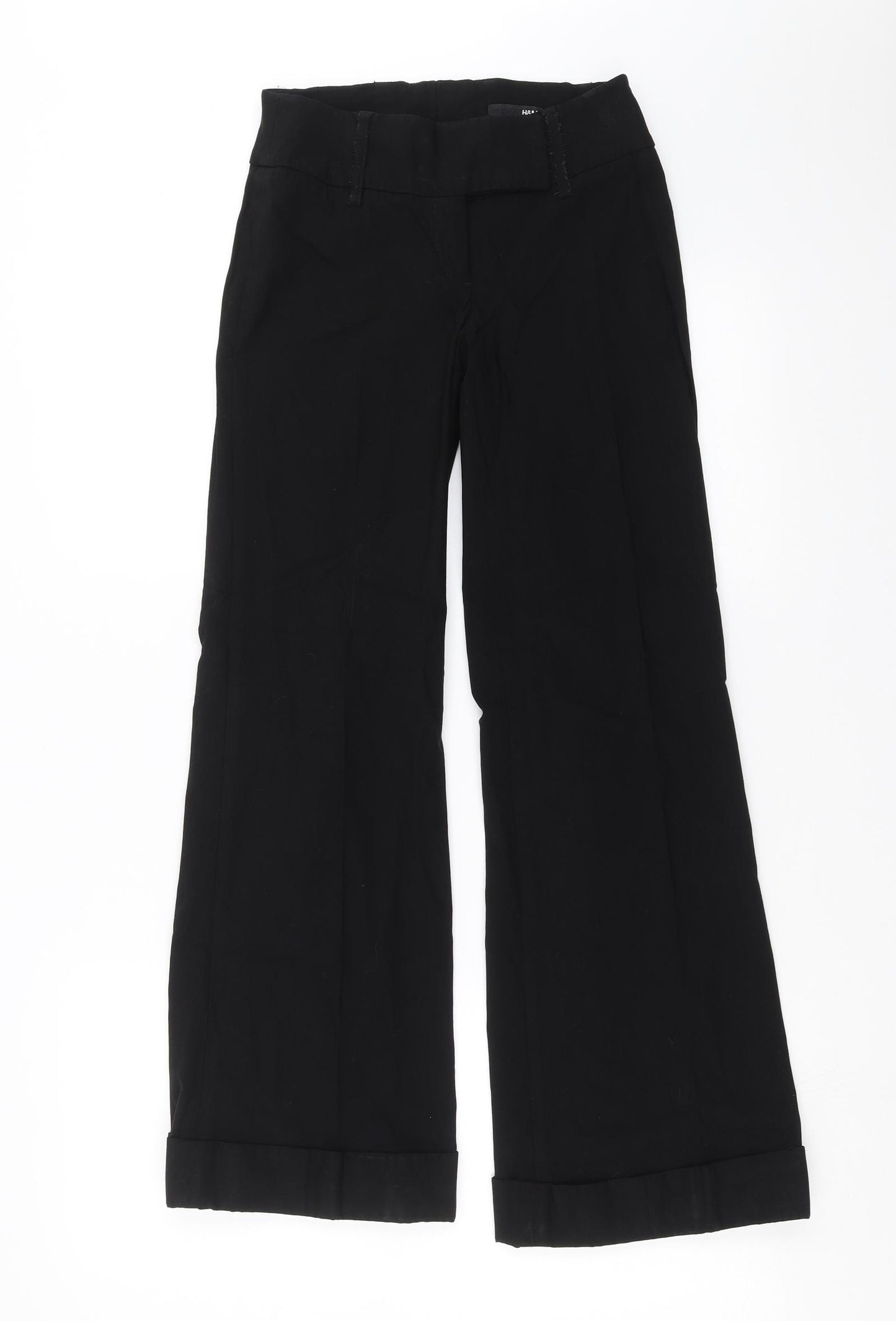 H&M Womens Black   Trousers  Size 8 L27 in