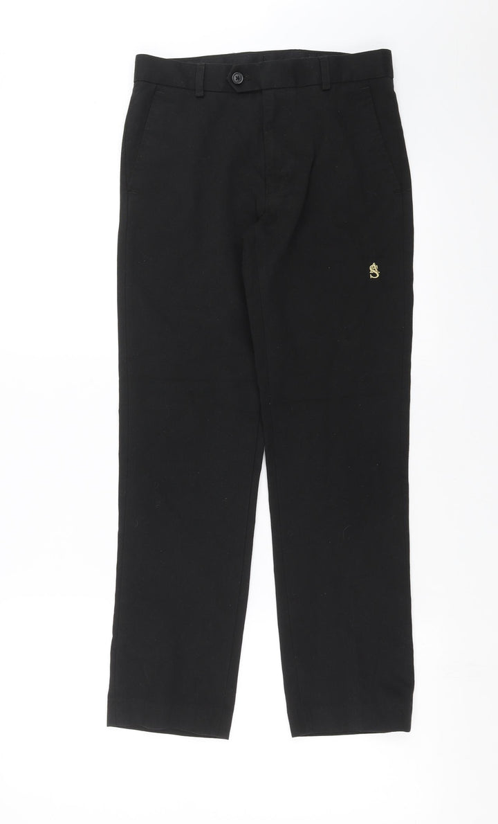 Banner Boys Black   Dress Pants Trousers Size S