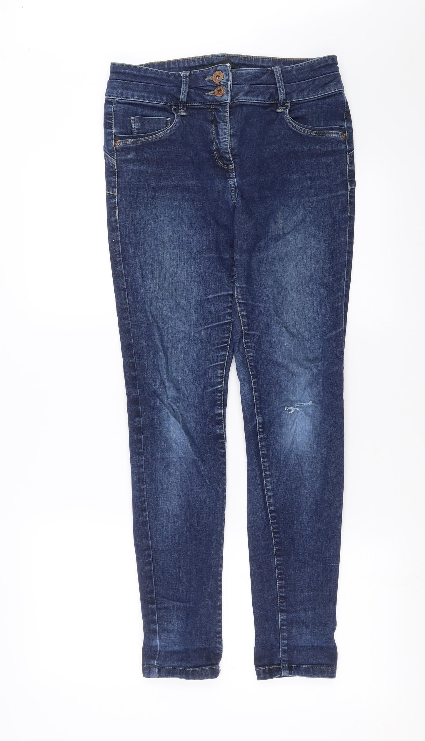 NEXT Womens Blue  Denim Skinny Jeans Size 12 L29 in