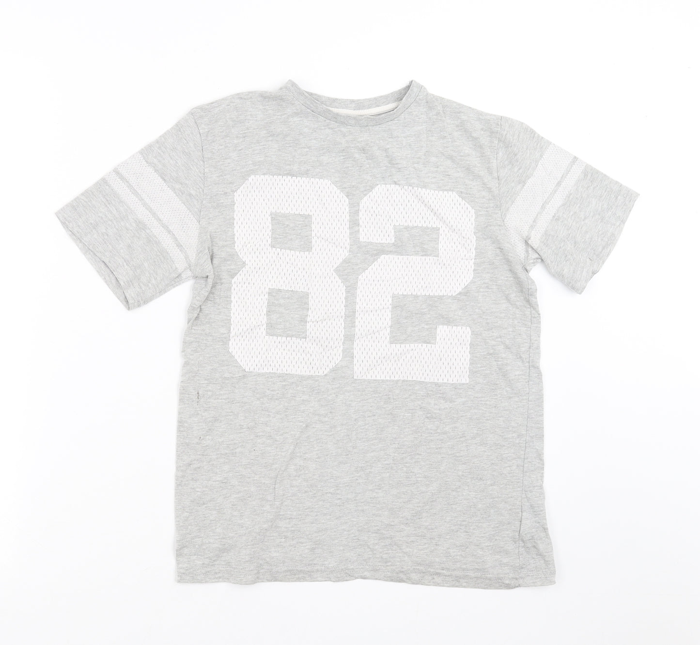 Rebel Girls Grey   Basic T-Shirt Size 12-13 Years  - 82