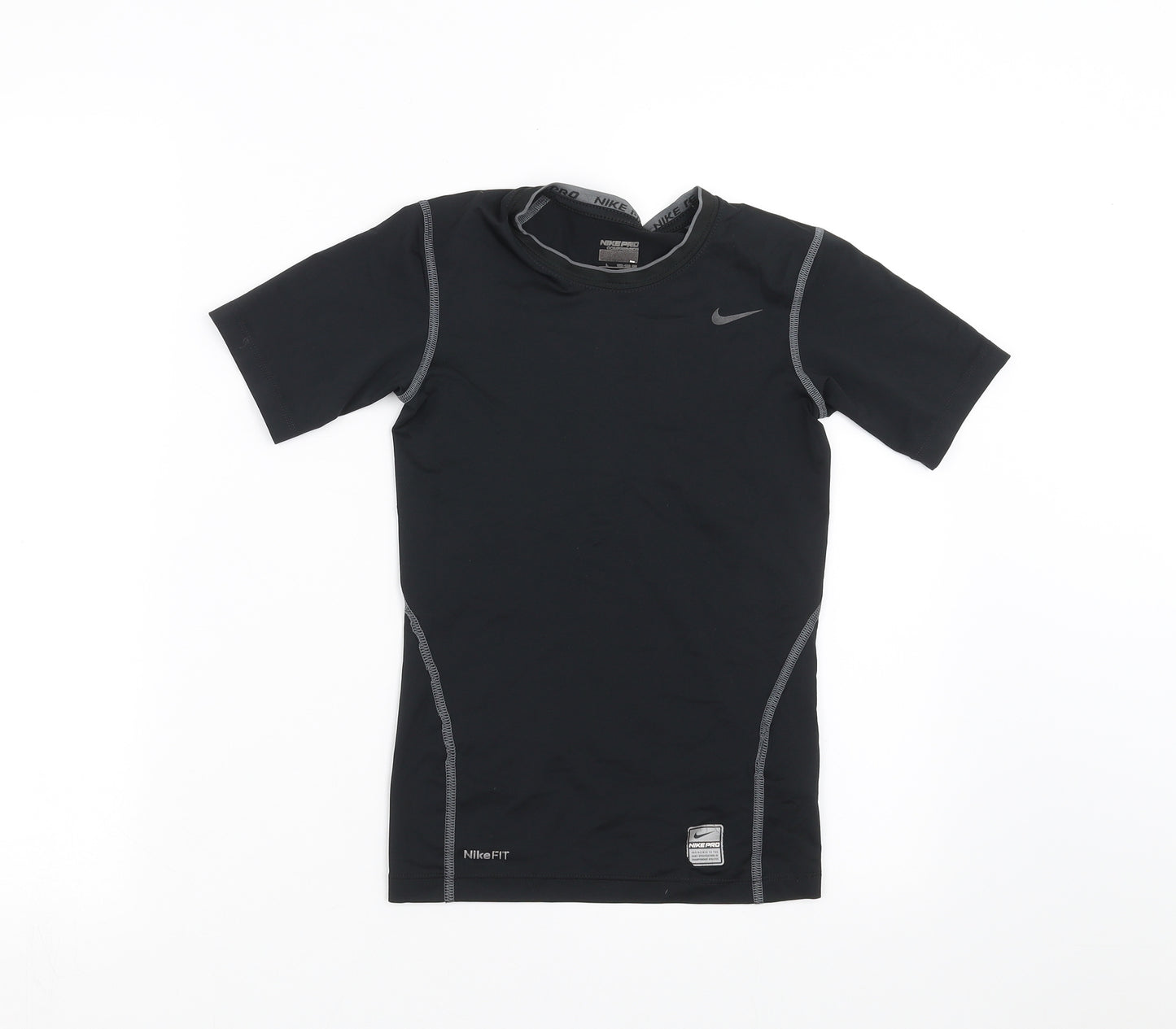 Nike Boys Black   Basic T-Shirt Size 12-13 Years  - Nikefit