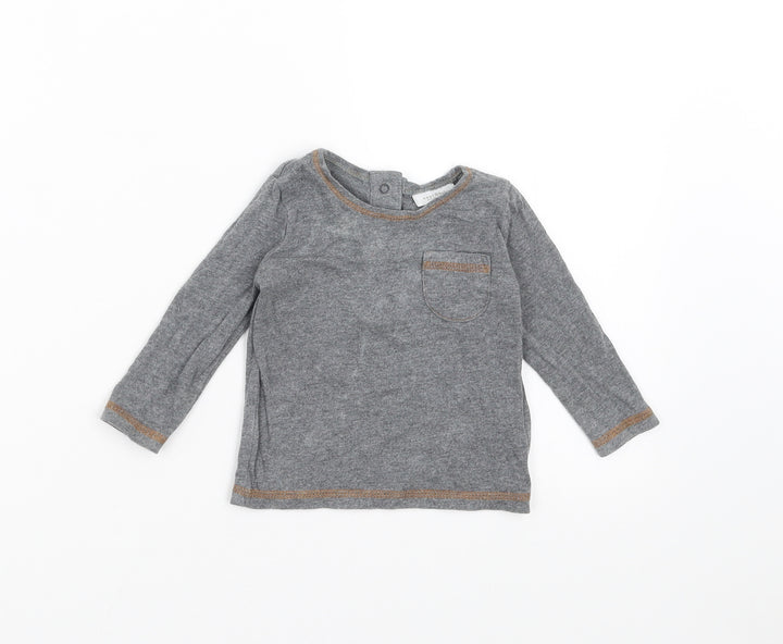 NEXT Baby Grey Basic T-Shirt Size 3-6 Months
