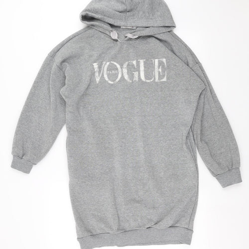 Fashion Womens Grey   Pullover Hoodie Size M  - vogue
