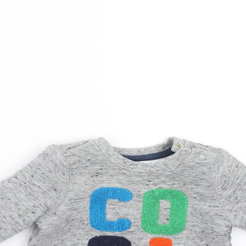F&F Boys Grey   Pullover Jumper Size 0-3 Months  - cool
