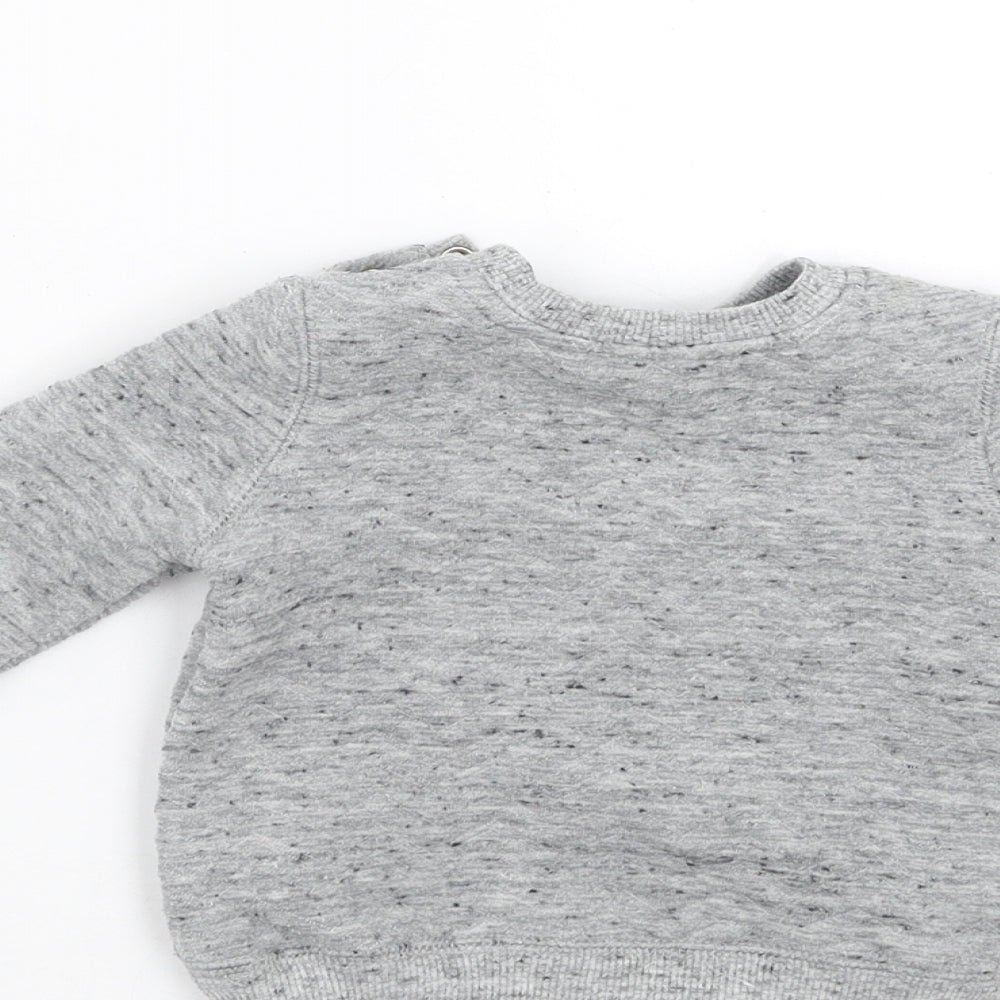 F&F Boys Grey   Pullover Jumper Size 0-3 Months  - cool