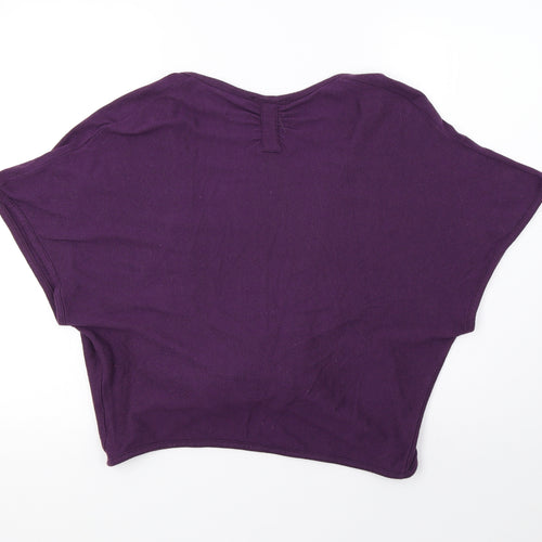 George Womens Purple  Knit Cardigan Jumper Size 12