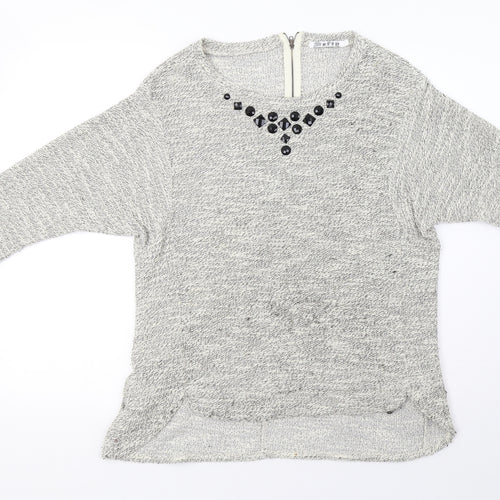 Preworn Womens Gold  Knit Pullover Sweatshirt Size 14