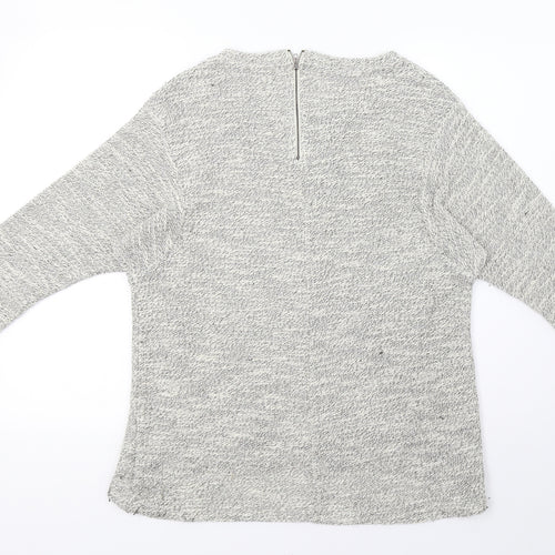 Preworn Womens Gold  Knit Pullover Sweatshirt Size 14