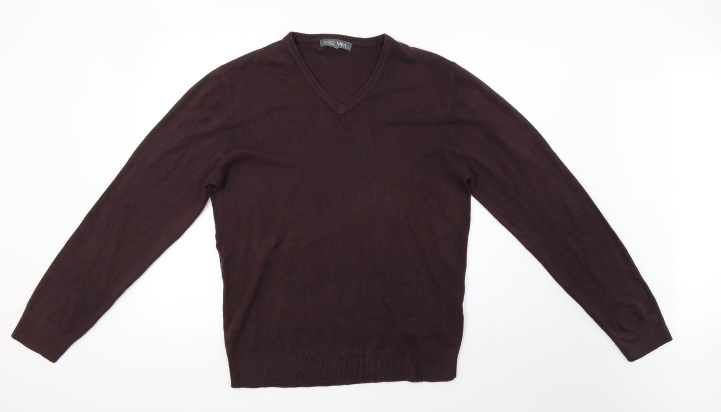 Marks and Spencer Mens Brown  Knit Pullover Sweatshirt Size S