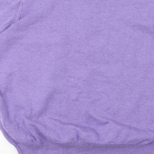 Marks and Spencer Mens Purple  Knit Pullover Sweatshirt Size S