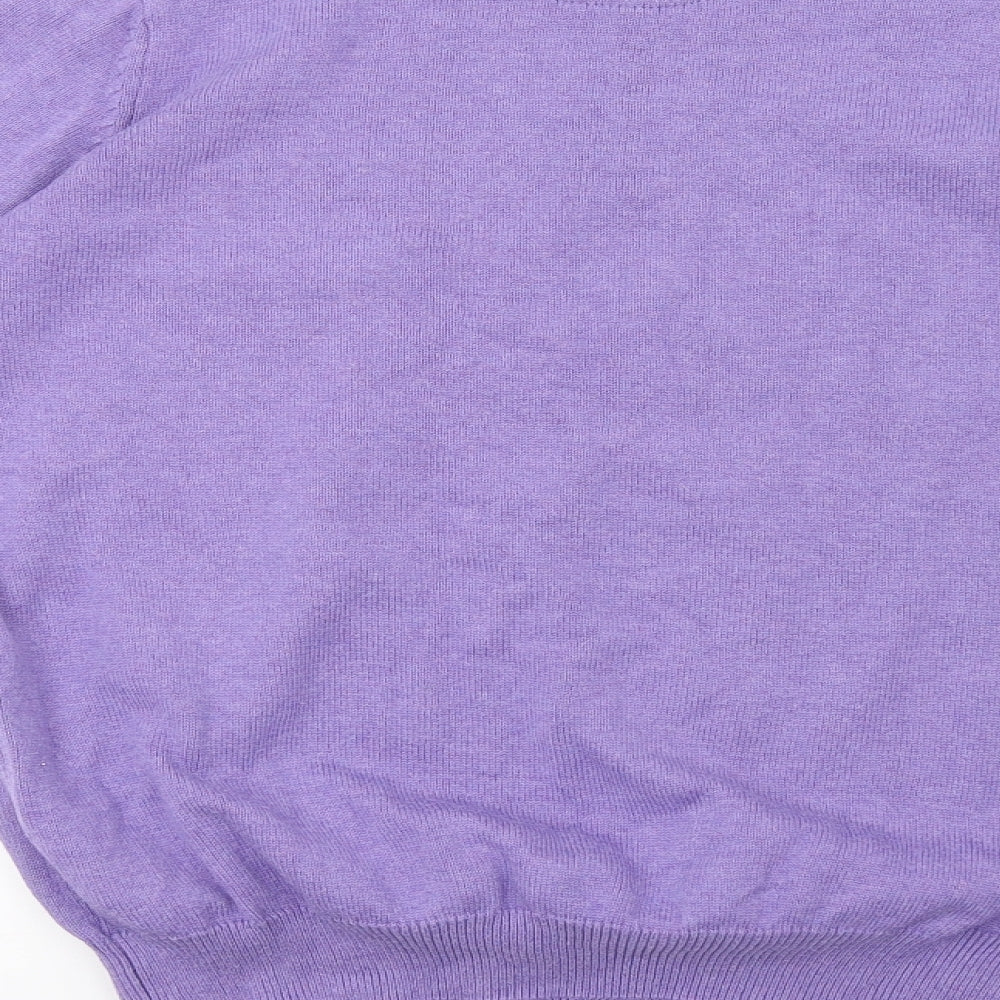 Marks and Spencer Mens Purple  Knit Pullover Sweatshirt Size S