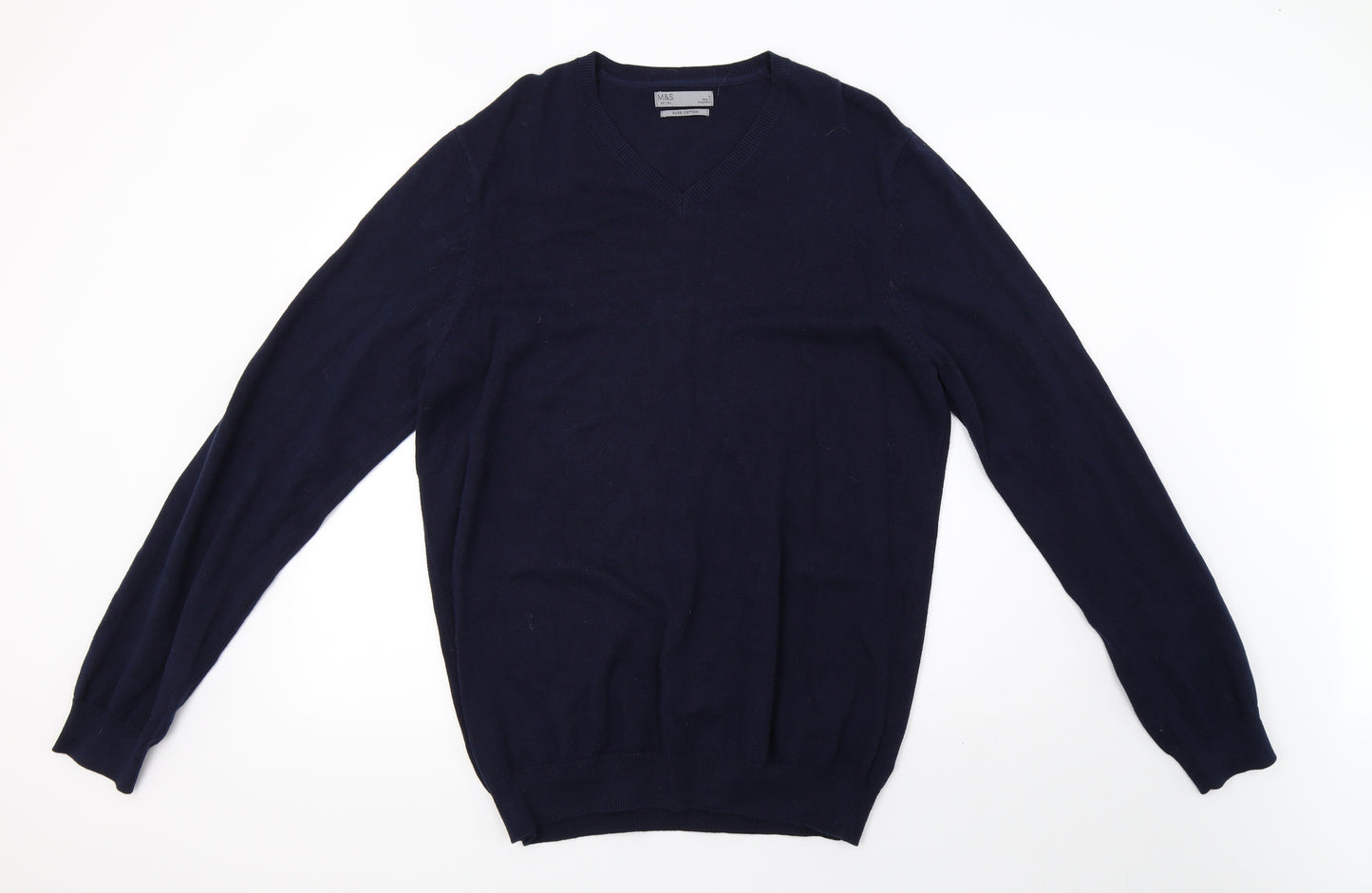 Marks and Spencer Mens Blue  Knit Pullover Sweatshirt Size L