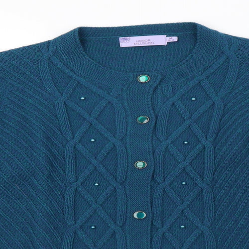 honer millburn Womens Green  Knit Pullover Sweatshirt Size 16