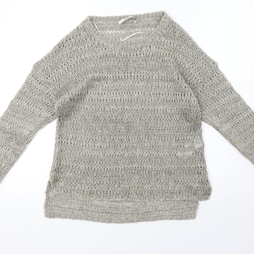 Oasis Womens Grey   Pullover Sweatshirt Size XS