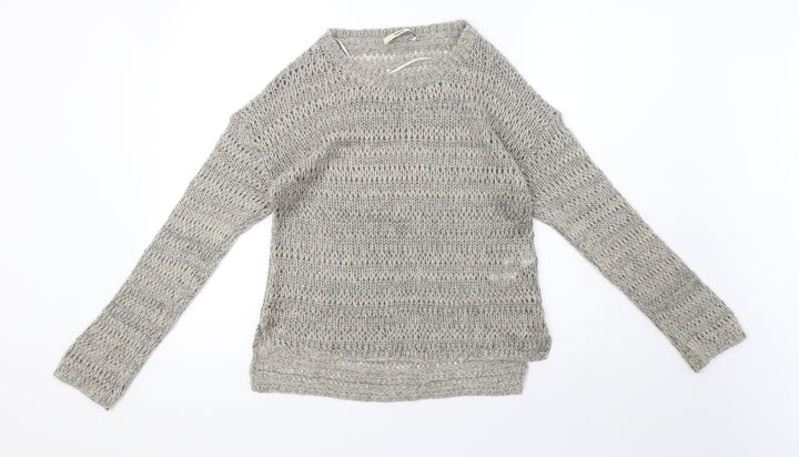 Oasis Womens Grey   Pullover Sweatshirt Size XS