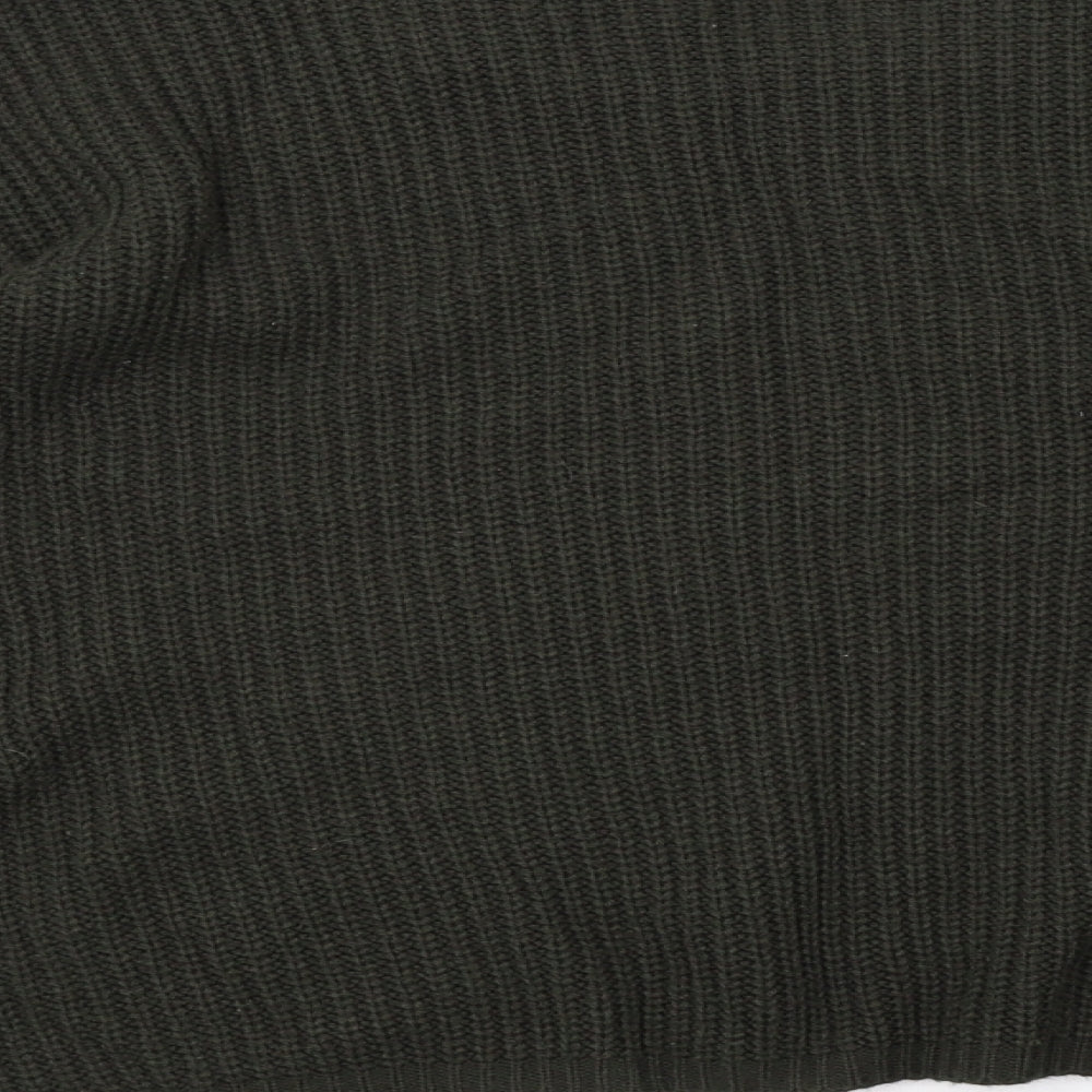 Select Womens Green  Knit Pullover Sweatshirt Size 18  - off the shoulder