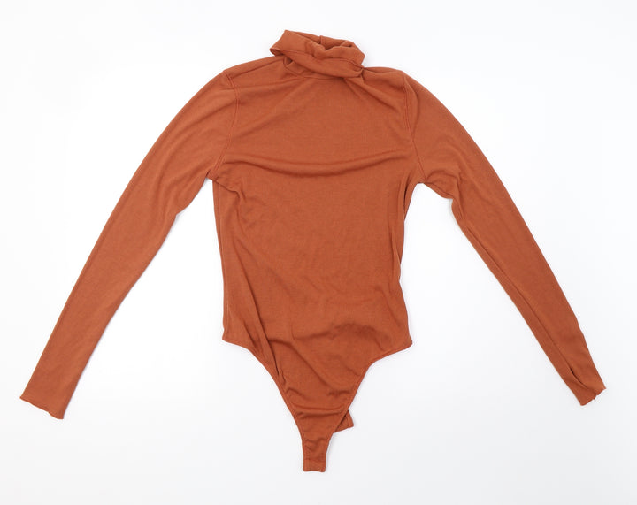 Preworn Womens Brown Knit Pullover Sweatshirt Size 10