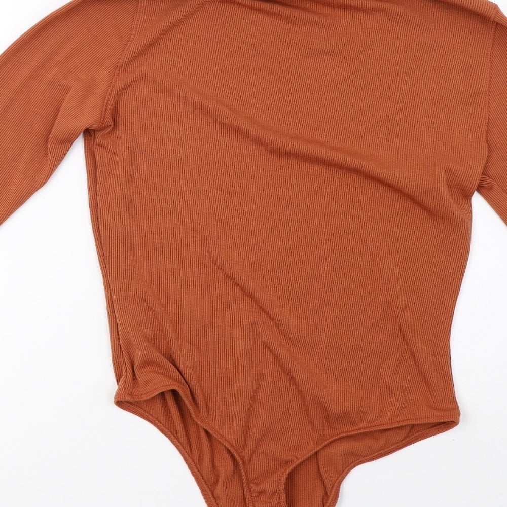 Preworn Womens Brown  Knit Pullover Sweatshirt Size 10