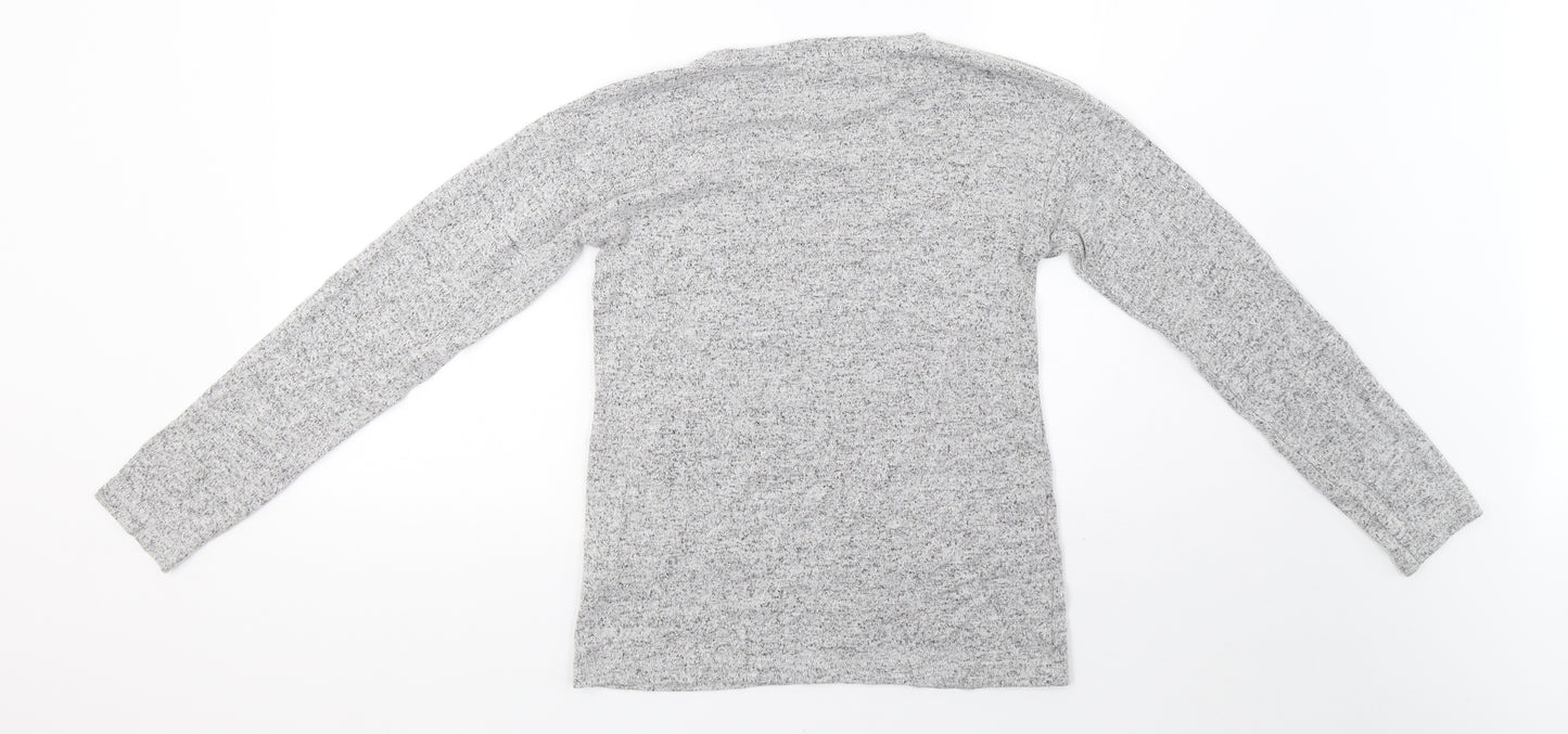Primark Girls Grey  Knit Pullover Sweatshirt Size 11-12 Years