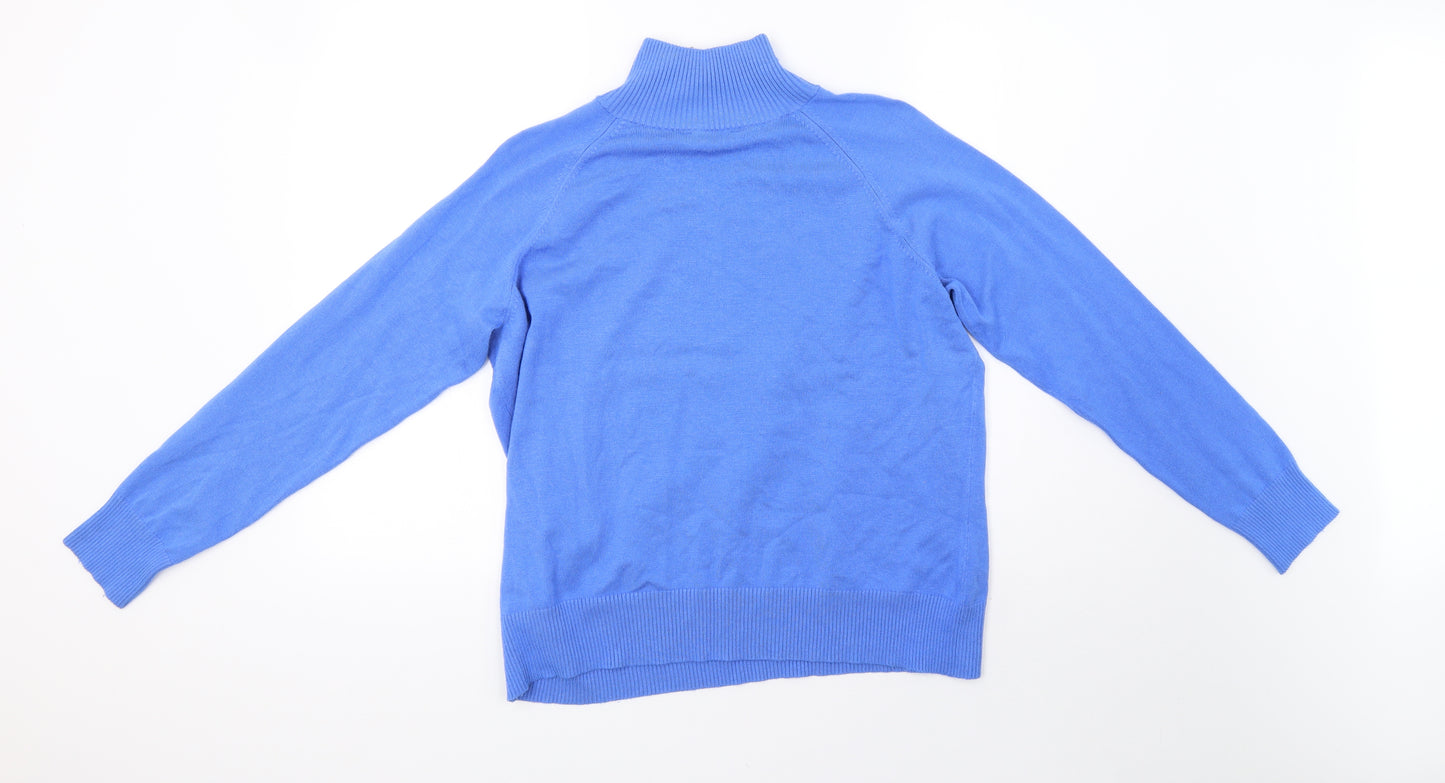 Dorothy Perkins Womens Blue  Knit Pullover Sweatshirt Size 20