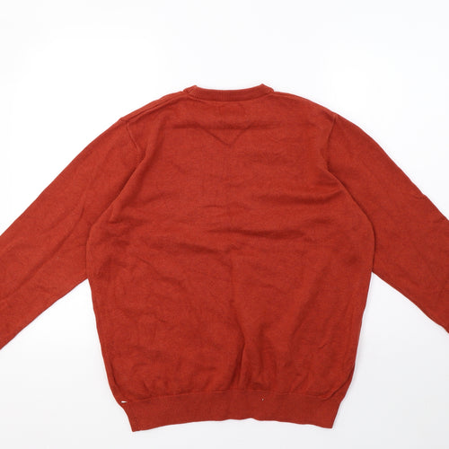 Marks and Spencer Mens Orange  Knit Pullover Sweatshirt Size L