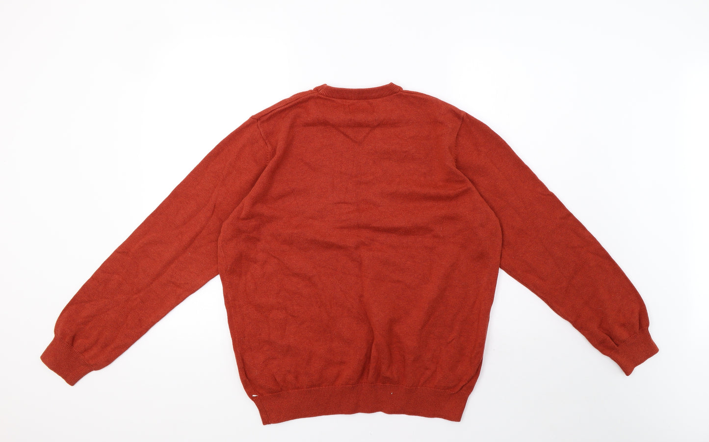 Marks and Spencer Mens Orange  Knit Pullover Sweatshirt Size L