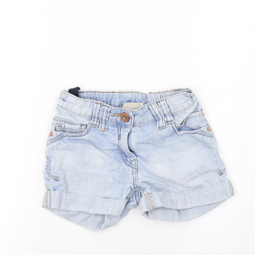 NEXT Girls Blue  Denim Boyfriend Shorts Size 7 Years