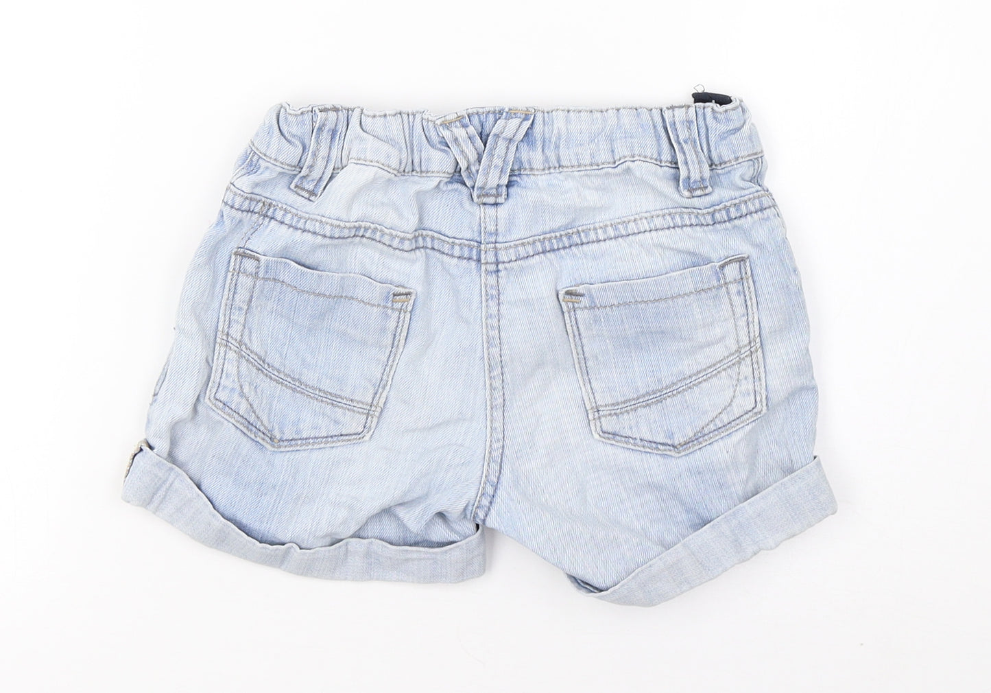 NEXT Girls Blue  Denim Boyfriend Shorts Size 7 Years