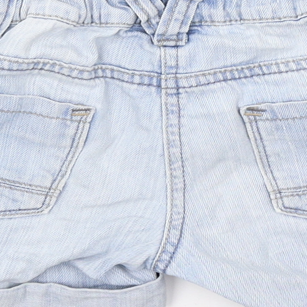 NEXT Girls Blue  Denim Boyfriend Shorts Size 7 Years