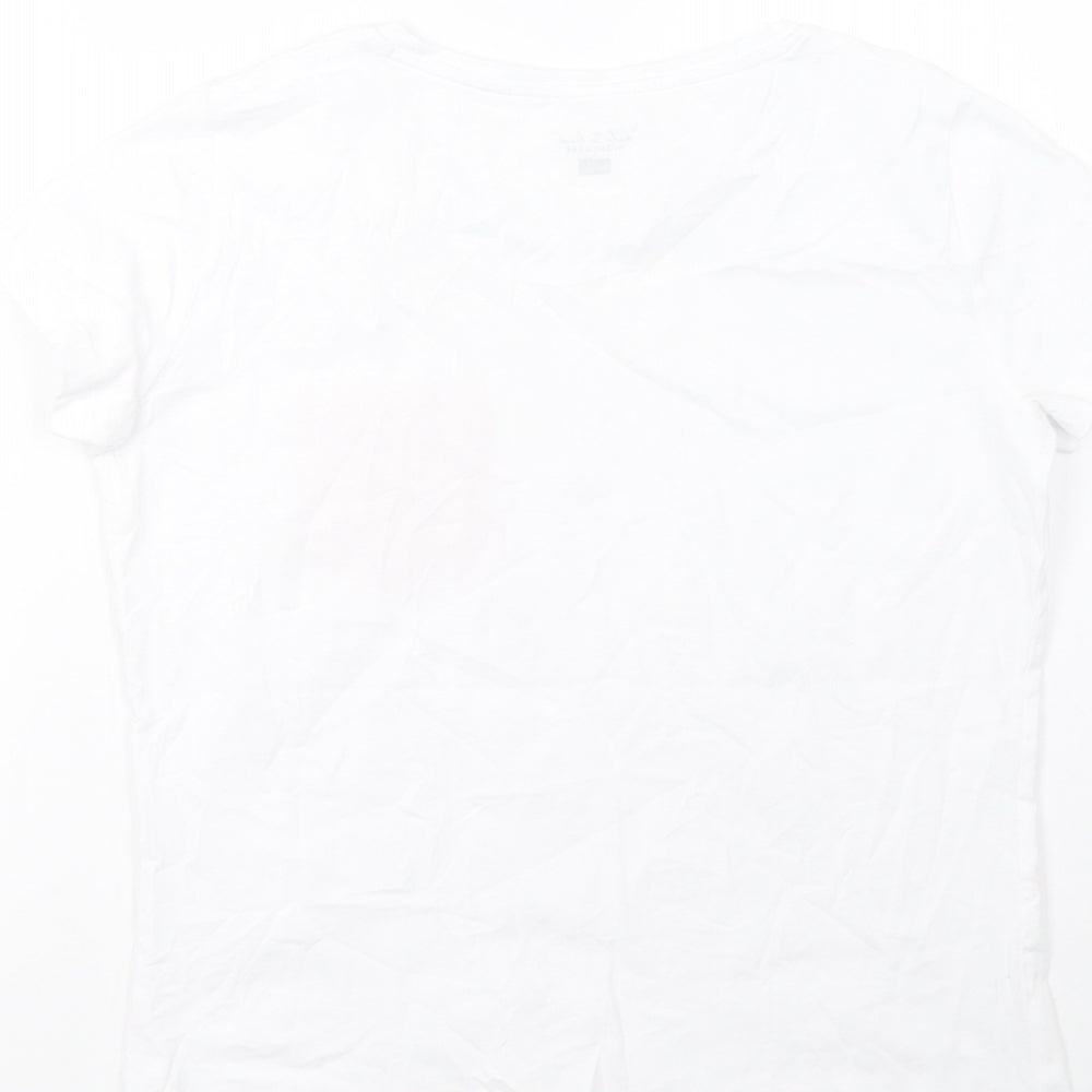 F&F Womens White   Top Pyjama Top Size 10