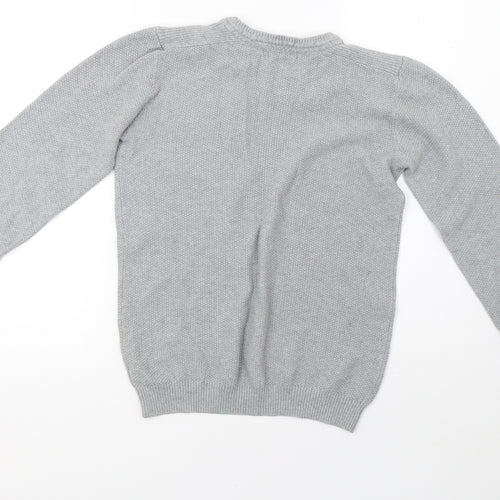 George Boys Grey  Knit Pullover Sweatshirt Size 12-13 Years