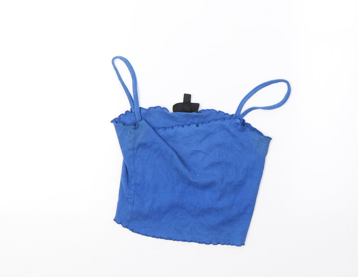 Topshop Womens Blue   Cropped Tank Size 8
