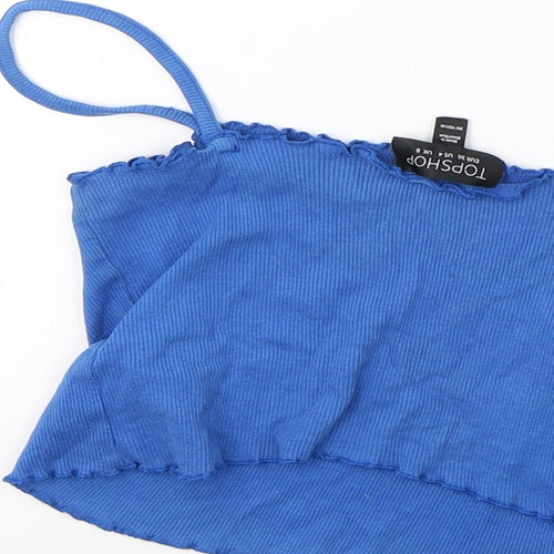 Topshop Womens Blue   Cropped Tank Size 8